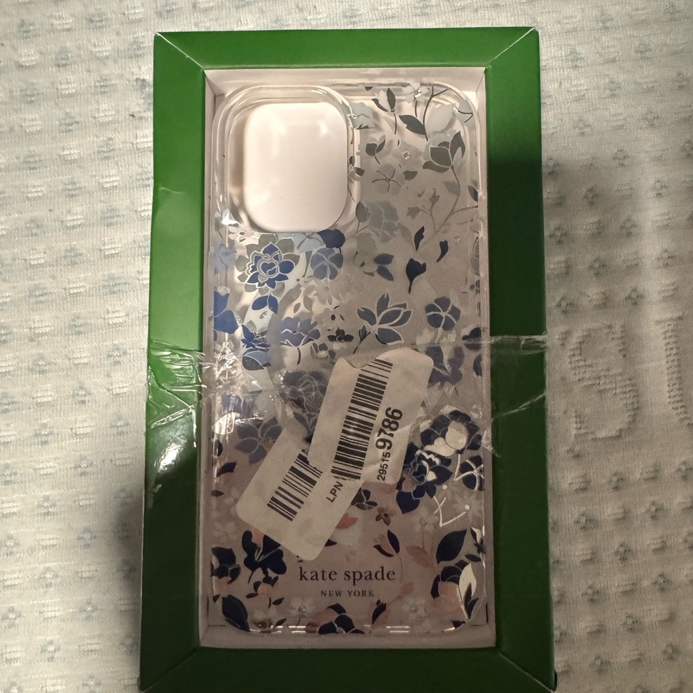 Kate Spade Floral iPhone Case - Blue and White